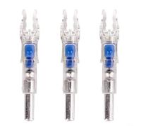 HpLive Came de flèche lumineuse pour diamètre intérieur de 6,2 mm, éclairage automatique lors du tir, matériau ABS robuste, lumière LED lumineuse en vert bleu coloré, accessoires de tir à l'arc (bleu)