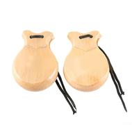 HpLive Castanet manuel traditionnel, kit de percussion manuel espagnol de qualité supérieure pour adultes débutants (bois)