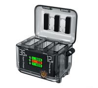 HpLive Chargeur de batterie DJI Action 5Pro avec écran couleur TFT LCD, chargeur rapide bidirectionnel, station de charge pour Osmo Action 5/4/3