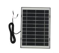 HpLive Chargeur solaire 10 W avec connecteur en forme de U pour sonnette vidéo 4/3/3 Plus/2, panneau solaire monocristallin résistant aux intempéries avec câble de 3 m et support (noir)