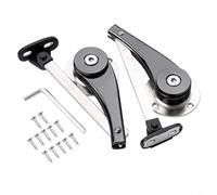 HpLive Charnière à charnières de porte, mécanisme d'abaissement pour portes d'armoire, support réglable 0,5 à 5,5 kg, pour portes de 25 à 60 cm de hauteur, alliage de zinc robuste, montage facile avec