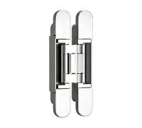 HpLive Charnières de porte cachées, charnières pivotantes lourdes pour montage caché, forte capacité de charge dans les espaces résidentiels et commerciaux (argent)