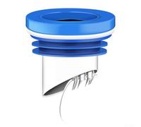 HpLive Clapet anti-retour à bride, joints de cire pour bride de toilette, joint d'étanchéité avec clapet anti-retour - Accessoire de toilette imperméable pour tuyaux en PVC de 100 à 110 mm (bleu)