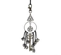 HpLive Cloche de sorcière - Cloche de sorcière - Carillon éolien de jardin - Pendentif pour protection de porte, décoration de sorcière, cloche de bénédiction pour porche, fenêtre