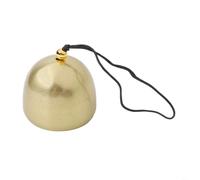 HpLive Clochette Métal Doré 3.8cm pour Carillon à Vent(Black rope)