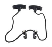 HpLive Corde de serrage pour archet de 1,7 m avec double poignée, accessoire de serrage léger pour archet en noir