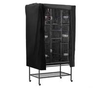 HpLive Couverture de cage à oiseaux, housse occultante, housse anti-poussière pour animaux de compagnie, respirante et lavable, protection de la lumière à 90 % avec rideau roulant, tissu Oxford 210D
