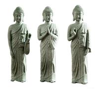 HpLive Décoration de jardin en résine - Statue de Bouddha debout pour effet zen - Décoration extérieure et intérieure (B)