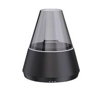 HpLive Diffuseur d'arômes 3D 500 ml avec éclairage LED pour chambre à coucher, salon (noir)