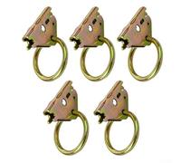 HpLive E-Track Lot de 5 anneaux en acier robustes pour voiture, camping-car, charge maximale de 4500 lb pour camions, remorques, bateaux et breaks