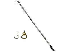 HpLive Échelle télescopique en aluminium de 101,6 cm avec crochet pour échelle pliante