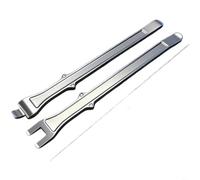 HpLive Ensemble de démonte-pneus, levier de pneu, outil, pour voiture pour moto, vélo, design ergonomique, bords lisses, argent, 2 pièces, acier allié 40CR, durable