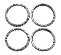 HpLive Ensemble de direction de vélo - Roulement à billes - 40 mm - En acier noir - Compatible avec cadre de vélo de route - Fourche - Tube de tête - Pièce de rechange pour VTT - Vélo de ville - 4
