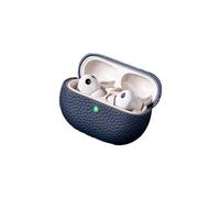 HpLive Étui en cuir pour écouteurs FreeBuds Pro 5, résistant aux chocs et à l'eau, design léger pour les voyages et l'extérieur, boîtier sur mesure pour un rangement sûr, en noir, marron foncé (bleu