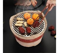 HpLive Grille de cuisson ronde en acier inoxydable pour barbecue, cuisine extérieure, multifonction pour barbecue au charbon de bois, barbecue à gaz (30 cm)