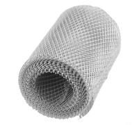 HpLive Grille de protection pour gouttières en aluminium de 6,1 m - Large butée de feuilles - Facile à installer - Inoxydable (12,7 cm)