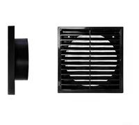 HpLive Grille de ventilation, grille de joint, grille d'aération, passage mural carré résistant aux intempéries pour cuisine et garage, avec filet anti-insectes et montage facile, 14,5 x 14,5 cm