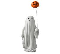 HpLive Halloween Jardin fantôme ballon statue mignon décoration extérieure résine artisanat figurine de jardin pour décoration