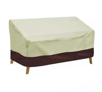 HpLive Housse de meubles de jardin, housse de protection de canapé, housse résistante aux intempéries pour 2 à 4 places, tissu Oxford 210D robuste avec revêtement argenté, protection UV et imperméable