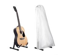 HpLive Housse de protection contre la pluie pour guitare en tissu Oxford 210D étanche à la poussière pour instruments de musique 52 x 43 x 110 cm, argenté