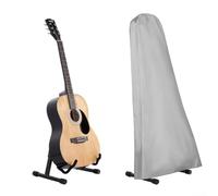HpLive Housse de protection contre la pluie pour guitare en tissu Oxford 210D étanche à la poussière pour instruments de musique 52 x 43 x 110 cm, gris