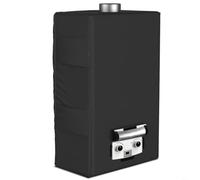 HpLive Housse de protection pour chauffe-eau instantané étanche à la poussière en tissu Oxford avec ventilation pour chauffe-eau portable de camping 10 l 2,64 GPM Noir (420D)