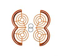 HpLive Housse de protection pour DJI Avata 360 : protection d'hélice résistante aux chocs en ABS, étui ajusté en orange/noir, design compact 12 x 21 x 1 cm pour des vols sûrs de drones en plein air