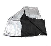 HpLive Housse de protection pour maison de jeu - Tissu Oxford 210D - Résistant aux intempéries - Coupe-vent - Pour bois - Maison de jeu dans le jardin - Avec fermeture éclair latérale - Argenté - 110