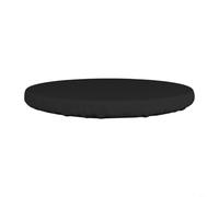 HpLive Housse de table ronde, housse de protection pour meubles de jardin, housse d'extérieur pour table ronde, imperméable et indéchirable, tissu Oxford 210D noir, diamètre 92 cm à 153 cm (92 x 10 cm
