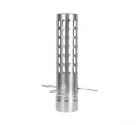 HpLive Housse de tuyau de cheminée de tente, pare-étincelles pour tuyau de poêle de 6 cm, ventilation résistante aux intempéries, bouchon de pluie en acier inoxydable pour poêle à bois, camping en