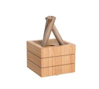 HpLive Humidificateur d'air Campfire aspect bois avec réservoir de 280 ml et effet flamme, diffuseur d'arômes avec 7 couleurs LED et arrêt automatique