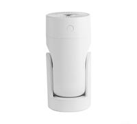HpLive Humidificateur d'air de table USB avec design rotatif à 360° et contrôle intelligent de l'humidité, fonctionnement silencieux pour chambre à coucher, bureau, voyage (blanc)
