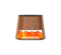 HpLive Humidificateur d'air en pierre de sel avec effet flamme et aromathérapie 7 couleurs, minuteur, silencieux, pour chambre à coucher et bureau