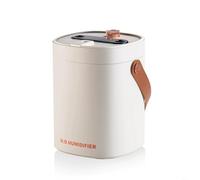 HpLive Humidificateur d'air portable pour chambre à coucher avec réservoir d'eau de 2 l et trois buses de pulvérisation, fonctionnement silencieux ultra fin (beige)