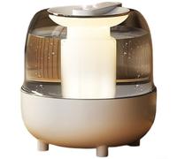 HpLive Humidificateur d'air silencieux 4 l avec forte brume pour bureau ou chambre à coucher, écran numérique et aromathérapie, double fonction de pulvérisation (4 l, blanc)