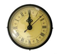 HpLive Insert à quartz avec chiffres romains - Noir - Mouvement silencieux pour projets de bricolage et horloges murales individuelles