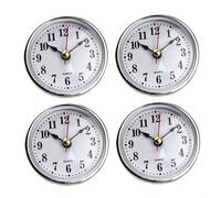 HPLIVE Insert d'horloge à quartz de 65 mm, bordure dorée, chiffres arabes, mécanisme d'horloge à quartz de rechange (B)