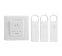 HpLive Interrupteur d'alimentation magnétique à économie d'énergie de type 86 pour carte d'hôtel - Capacité de 40 A - Avec 3 clés pour le contrôle de la chambre et de l'appareil
