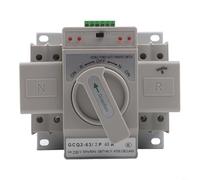 HpLive Interrupteur de transfert automatique double puissance pour générateur ATS, 2P 63 A, fusible automatique pour maison et industrie, commutation automatique avec affichage LED, étanche