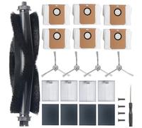 HpLive Kit d'accessoires pour aspirateur Eufy L60/L60 Hybrid/L60 SES/L50 Series Robot aspirateur avec brosse principale, filtres, brosses latérales, sacs à poussière et chiffons de nettoyage
