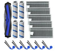 HpLive Kit d'accessoires pour ECOVACS pour DEEBOT X11 OmniCyclone, X11 Pro, X11 Famille - Brosse principale, brosses latérales, serpillères à rouleaux, filtre HEPA, compatible avec aspirateur robot