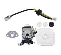 HpLive Kit de carburateur et filtre à air pour débroussailleuse Echo SRM-310 SRM-310S SRM-311 SRM-311U SRM-261U SRM-280U - Pièces de rechange avec carburateur, raccord à air, joint, 2 joints, Tlle