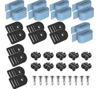 HpLive Kit de fixation solaire pour bâche de piscine - Pinces de fixation - Accessoires de piscine - Protection solaire - Support de film solaire (10 pièces)