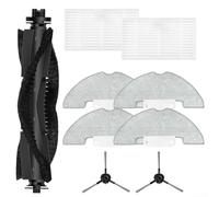 HpLive Kit de pièces de rechange, brosse principale, brosses latérales, filtres, lingettes, accessoires pour robot aspirateur, nettoyage efficace, montage facile, 1 ensemble, compatible avec CLEANOVA