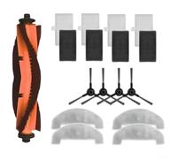 HpLive Kit de pièces de rechange pour aspirateur E10 E20 Plus Brosse principale, brosse latérale, filtre, chiffon de nettoyage
