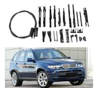 HpLive Kit de réparation de toit panoramique Câble pour BMW X5 E70 F15 X3 E83 E53 OEM 54137118849 54107278144 ABS Noir Installation de rechange Résistant à l'usure