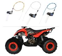 HpLive Kit poignée d'accélérateur pour quad ATV avec fenêtre de visualisation 22 mm Guidon de commande de l'accélérateur pour moto tout-terrain 50-250 CC (argenté)