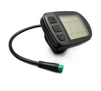 HpLive KT-LCD5 Ordinateur de vélo avec fiche étanche à 5 broches, boîtier ABS pour contrôleur KT, affichage LCD pour conversion de vélo électrique 24 V/36 V/48 V Noir