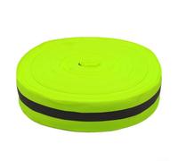 HpLive Ligne de délimitation de beach-volley - 100 m x 5 cm - En polyester - Avec bandes réfléchissantes - Pour terrain et pistes d'athlétisme - Vert