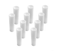 HpLive Lot de 10 buses de sablage industrielles en céramique pour sableuse à air comprimé Blanc 3,2 mm
